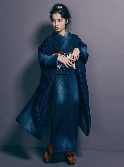 成人式振袖レンタル｜デニム1yr×蛇と髑髏