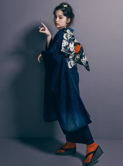 成人式振袖レンタル｜デニム1yr×蛇と髑髏