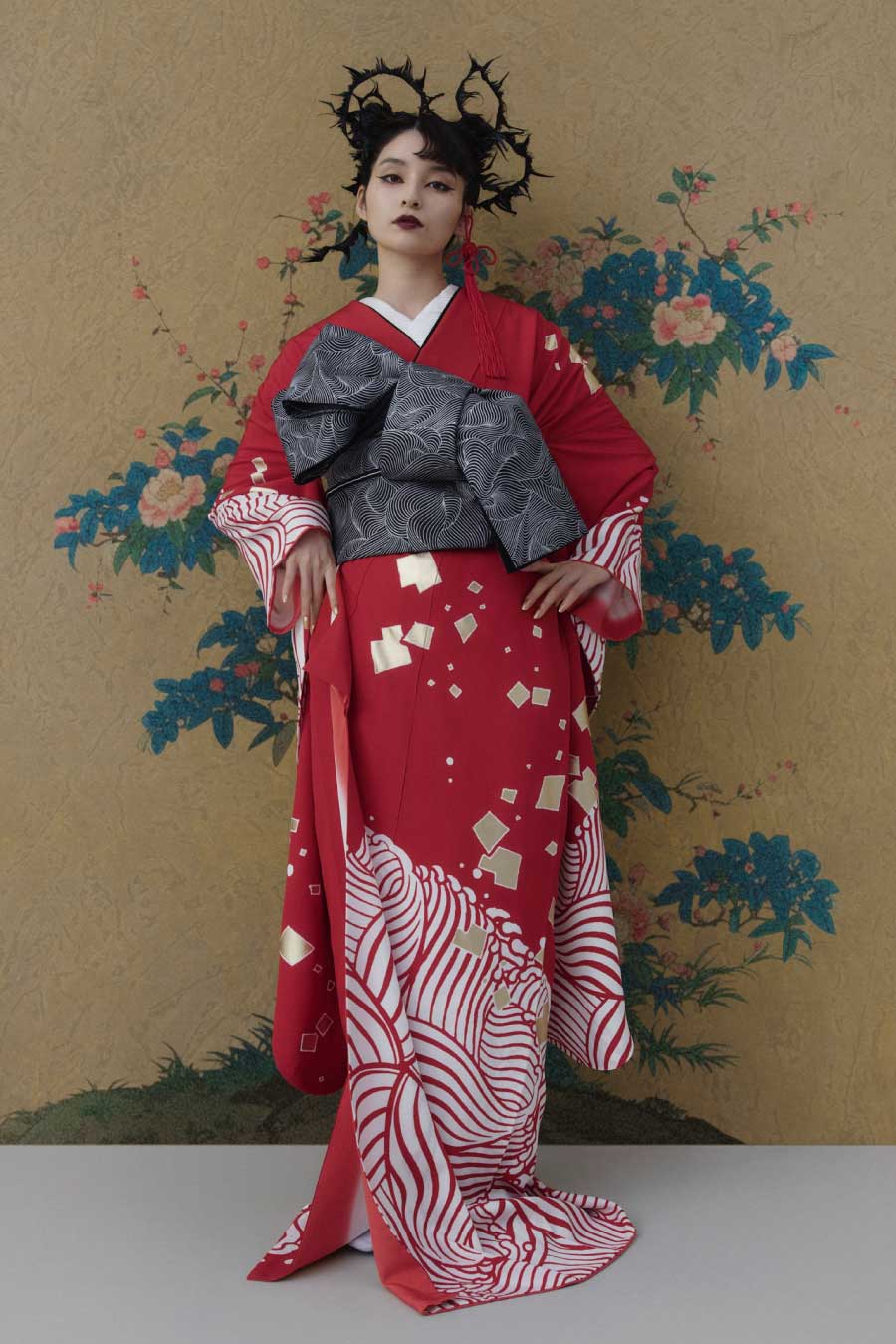 KP1527 振袖 身丈161cm 正絹 着物 成人式 振袖KAPUKI - 運命を感じないなら着ないでほしい-
