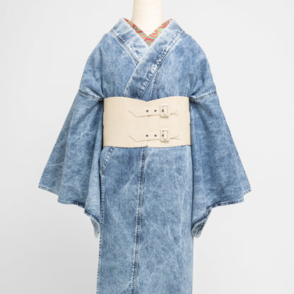 リザード 白：帯ベルト｜レザー