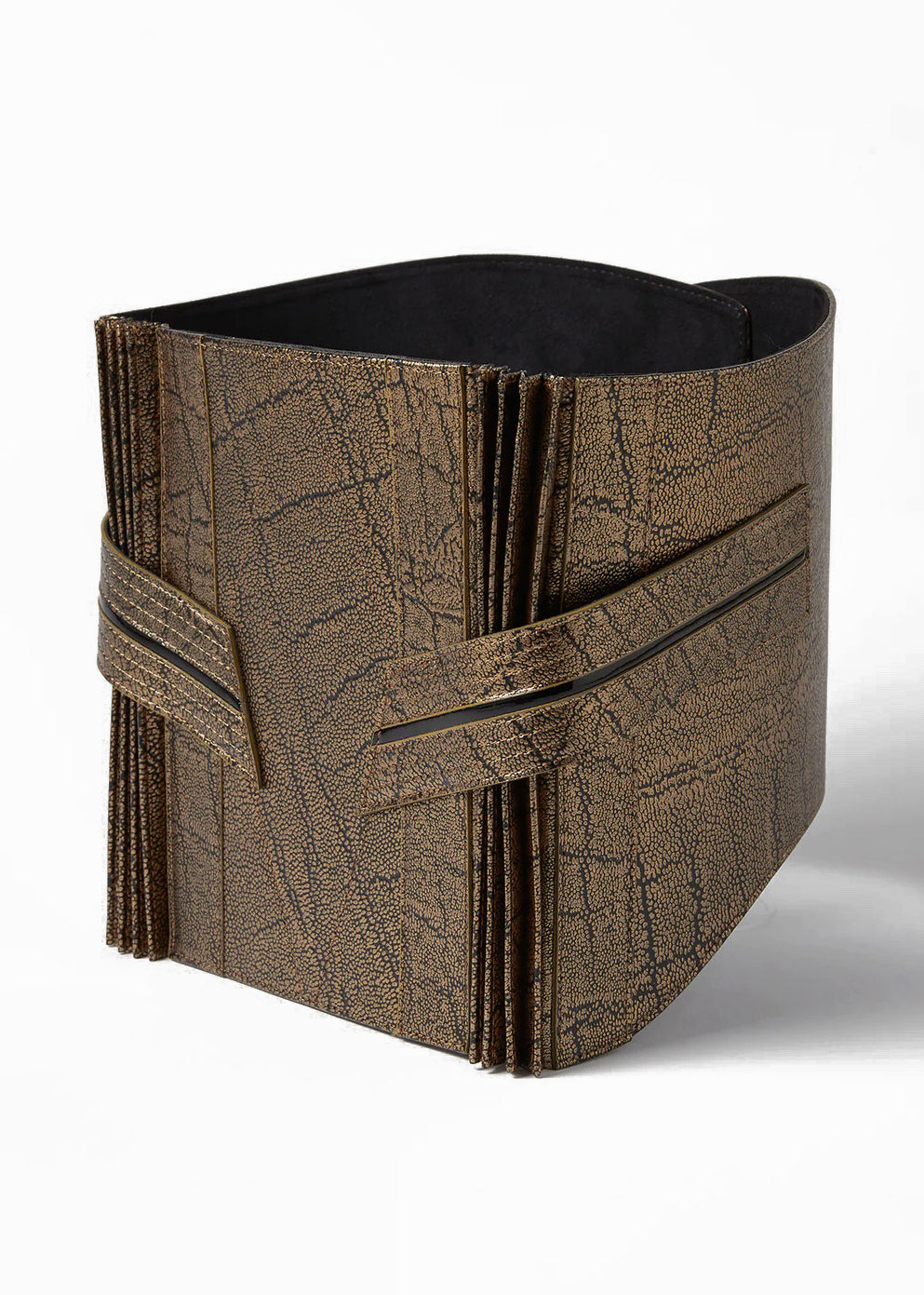 象 ゴールド：帯ベルト｜レザー