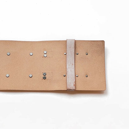エイジングレザー ナチュラル：帯ベルト｜レザー *完売次第販売終了
