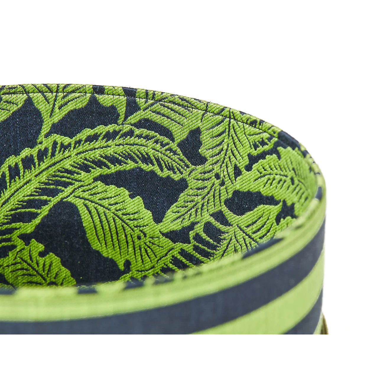 ボーダー 緑：帯ベルト｜西陣織｜正絹