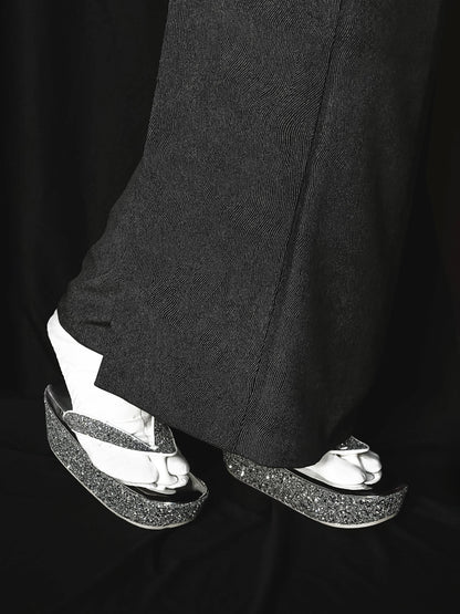 グリッターシルバー（KODORI）：草履