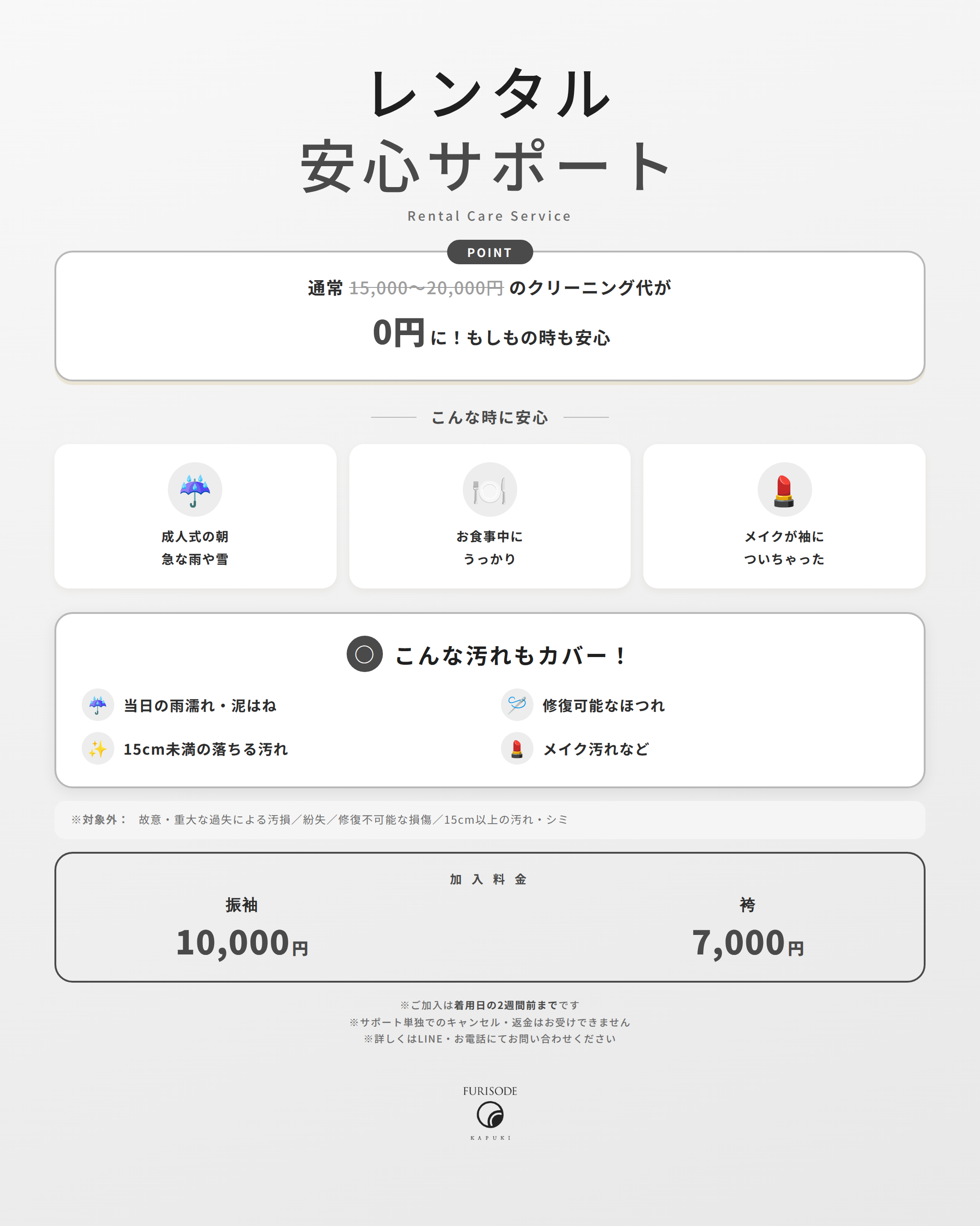 安心サポート加入 | 振袖
