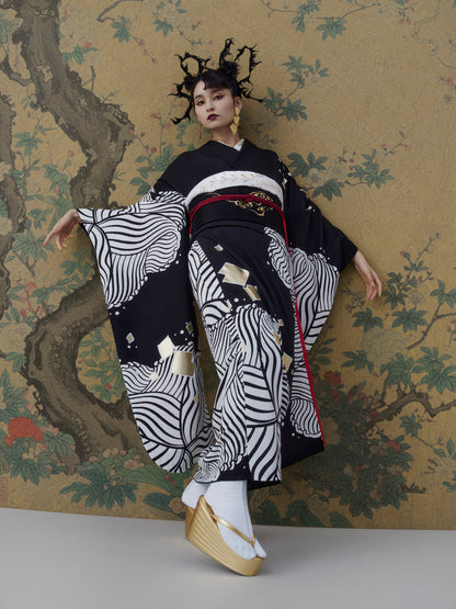 成人式振袖レンタル｜華波 黒