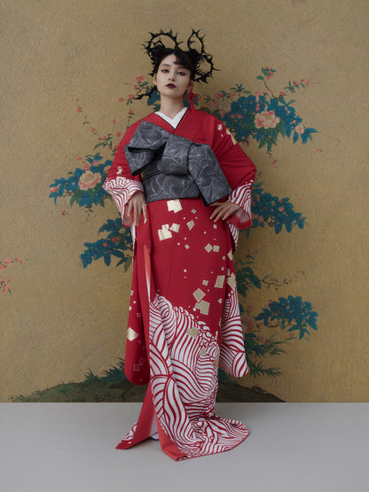 成人式振袖レンタル｜華波 赤