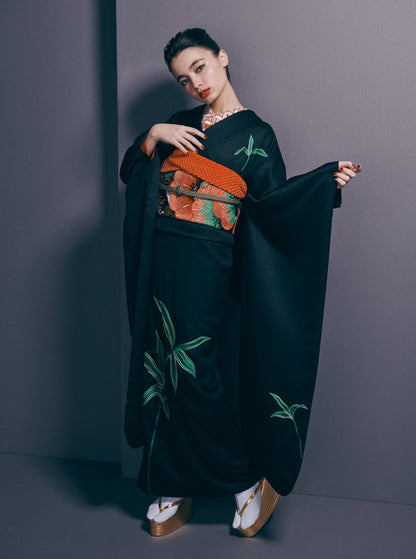 竹図：2026年成人式振袖レンタル