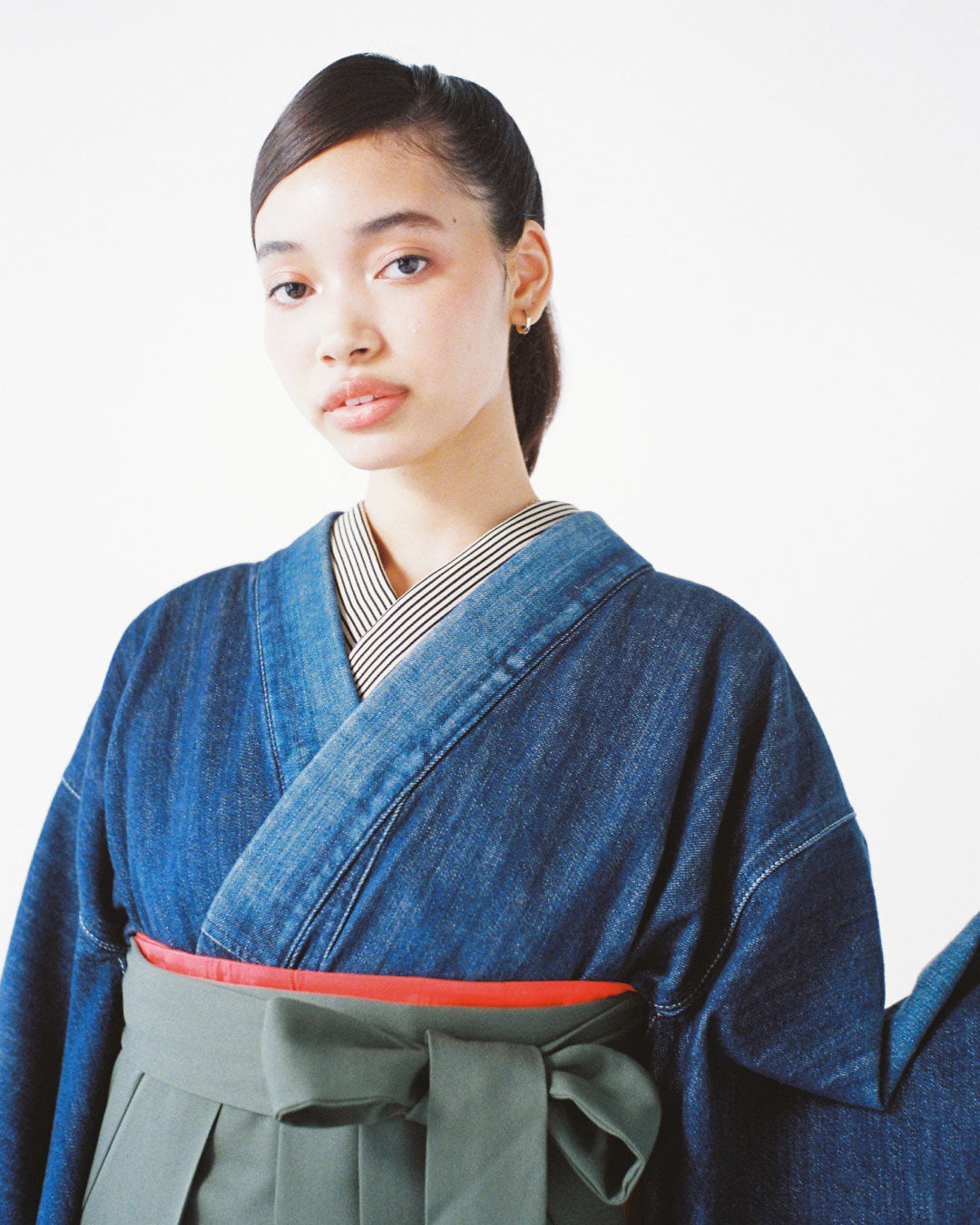 デニム1yr × カーキ | 卒業袴