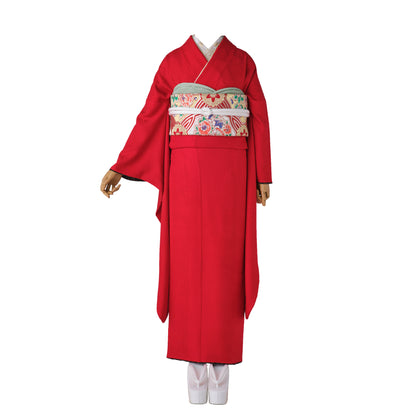 線牡丹×四季花蝶図：2027年成人式振袖レンタル