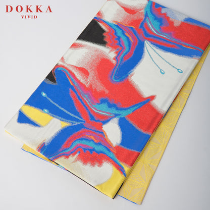 瑠璃蓮背面図［ DOKKA vivid ］：2026年成人式振袖レンタル