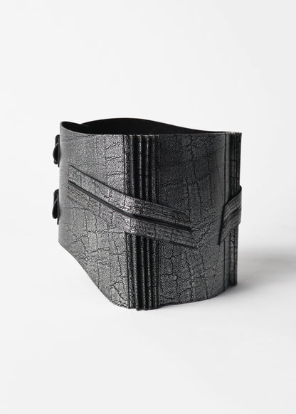 象 シルバー：帯ベルト｜レザー