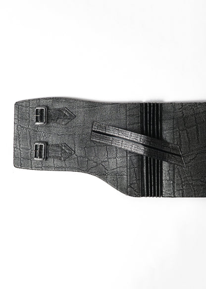 象 シルバー：帯ベルト｜レザー