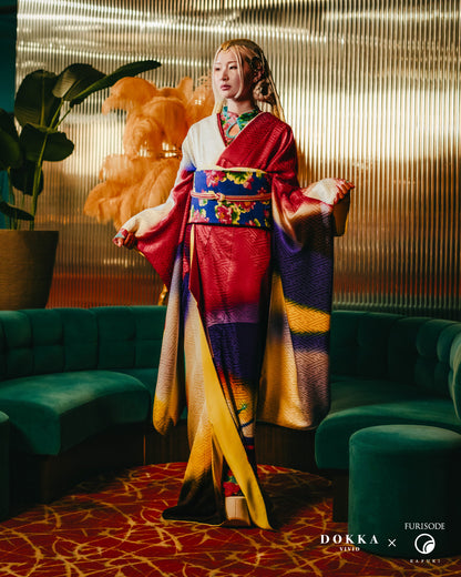 五色五光 蝶［ DOKKA vivid ］：2026年成人式振袖レンタル