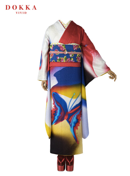 五色五光 蝶［ DOKKA vivid ］：2026年成人式振袖レンタル