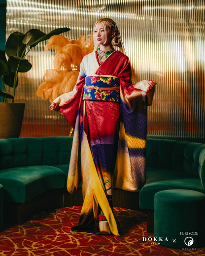 Fukuro obi KAPUKI original [Cloisonne white]