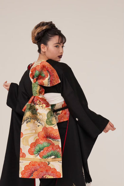 黒紋付鳳凰：2027年成人式振袖レンタル