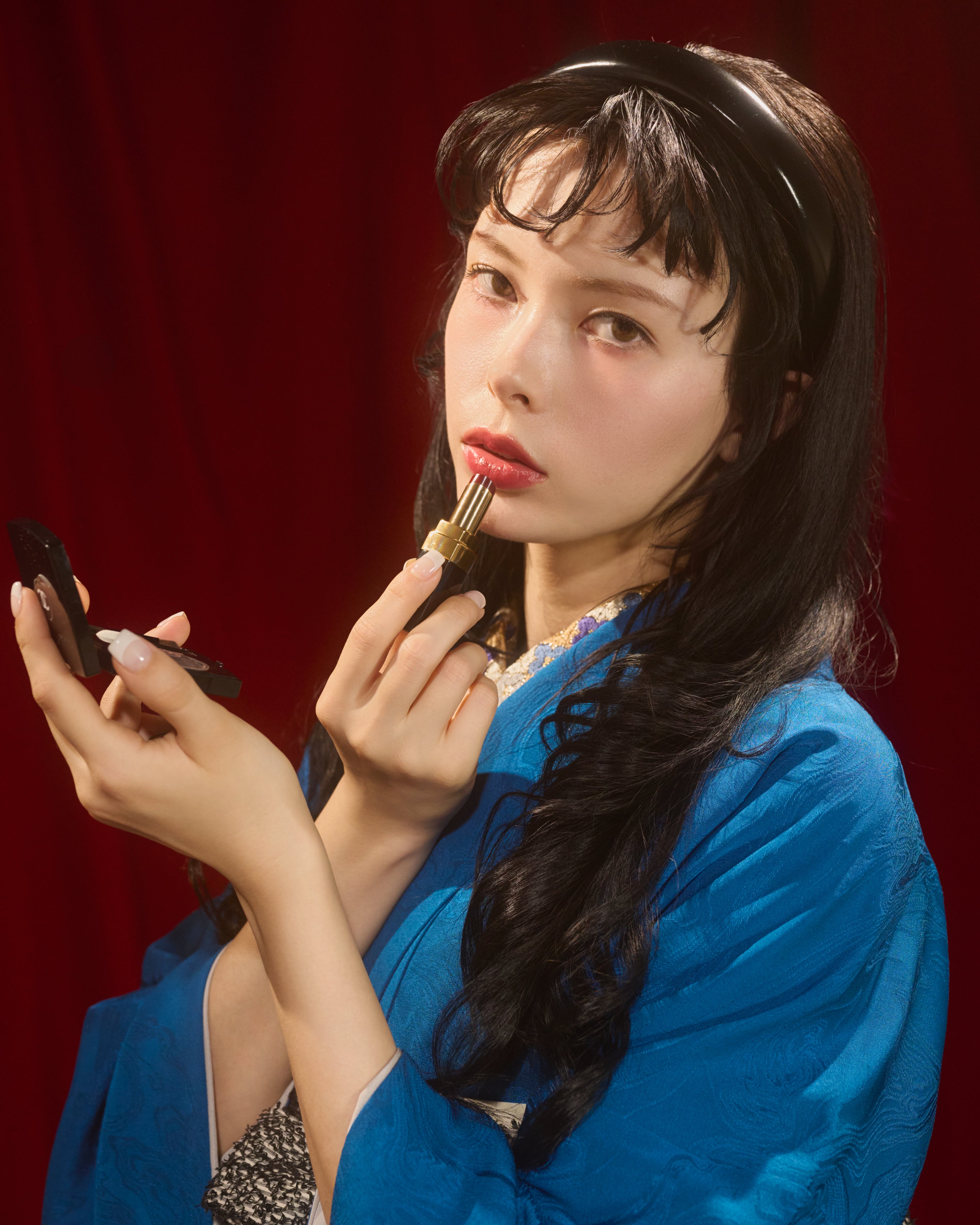 孔雀浅葱×フリンジモノトーン | 卒業袴