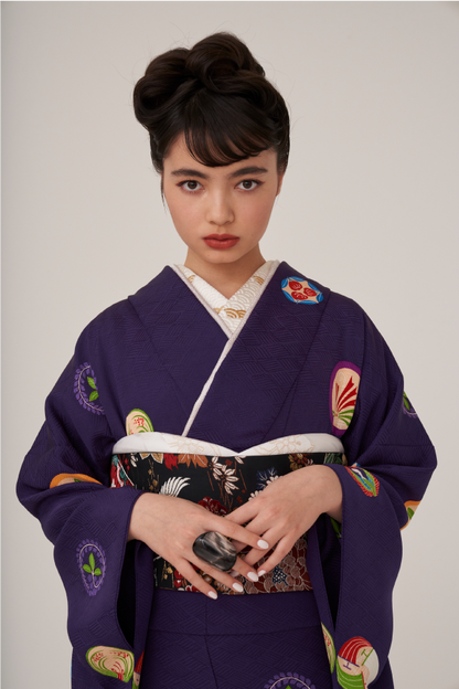 狂言丸紋：2027年成人式振袖レンタル