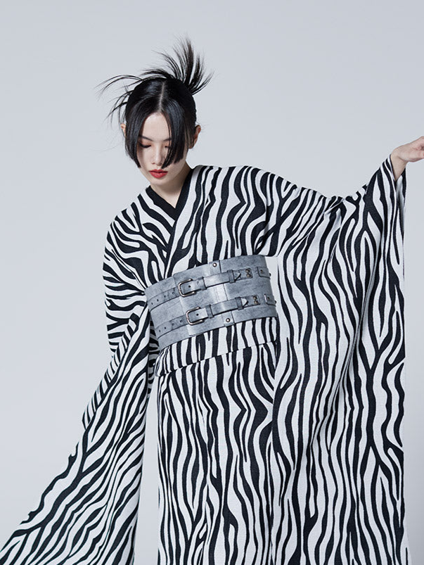 エイジングレザー ブラック：帯ベルト｜レザー