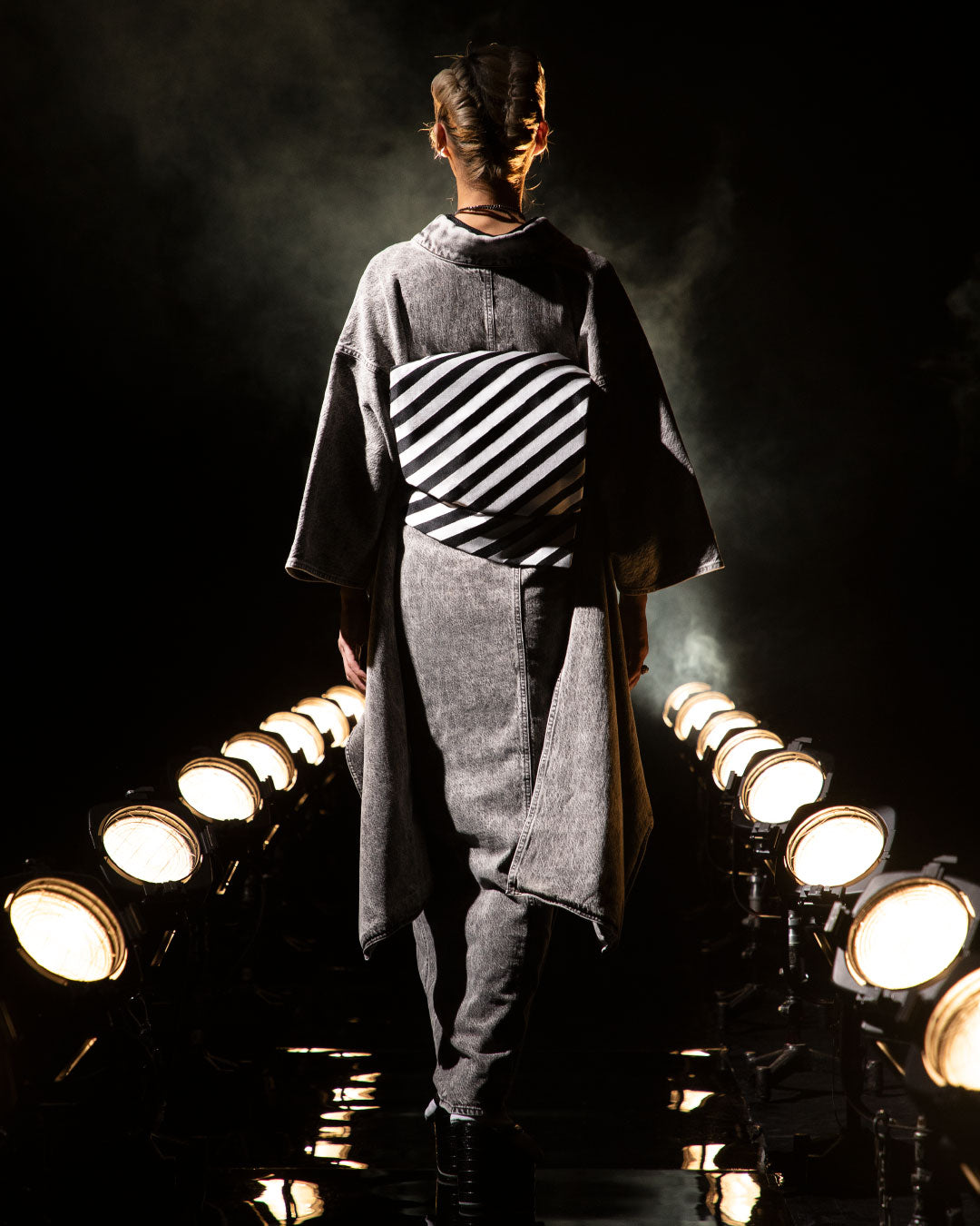 ブラックケミカル：デニム振袖 KAPUKIオリジナル