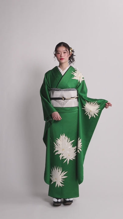 成人式振袖レンタル｜月照乱華 緑