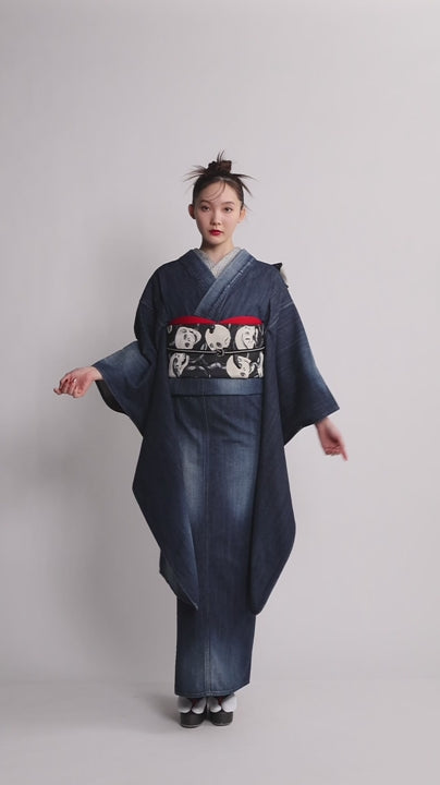 成人式振袖レンタル｜デニム1yr×蛇と髑髏