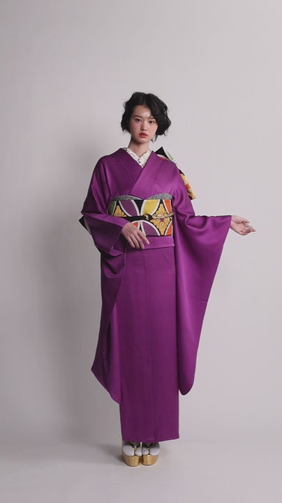 Fukuro obi KAPUKI original [Cloisonne purple]