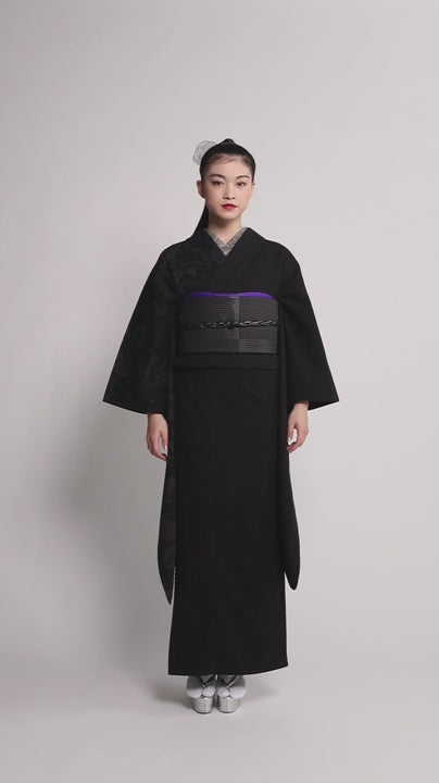 【セット購入】 蛇と髑髏 ブラック：デニム振袖 KAPUKIオリジナル