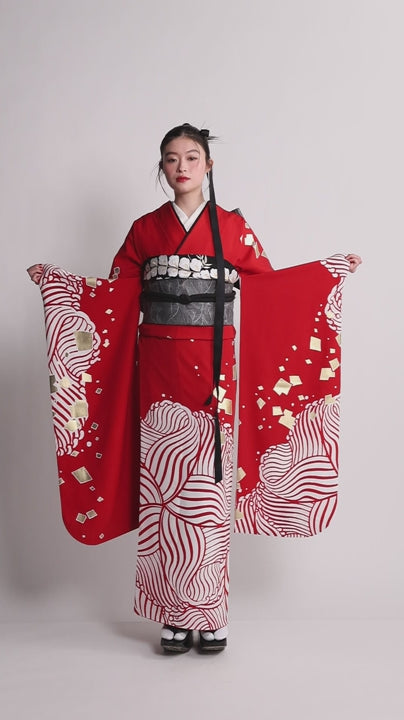 成人式振袖レンタル｜華波 赤