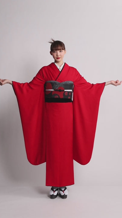 振袖購入｜色無地振袖 【線牡丹】