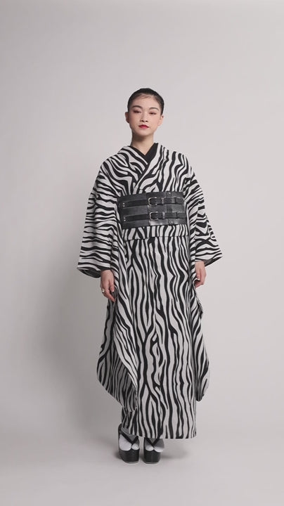 振袖購入｜木綿振袖 Monochrome 【Zebra】