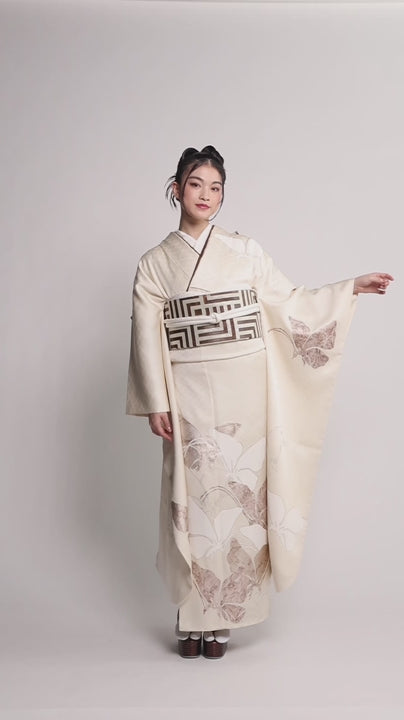 成人式振袖レンタル｜雪佳舞蝶 白