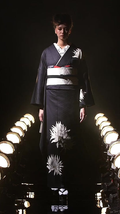 月照乱華黒×七宝白：2026年成人式振袖レンタル