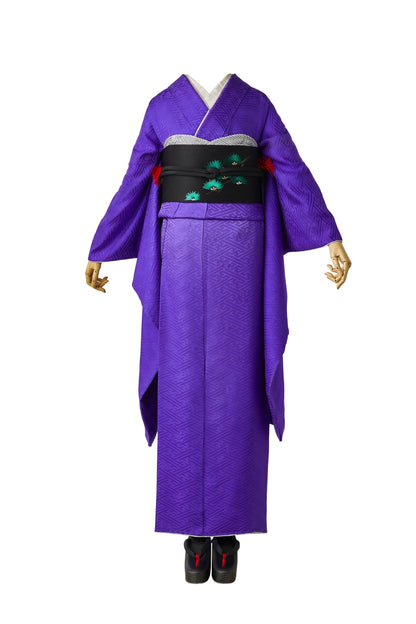 振袖購入｜色無地振袖【紗綾形紫】