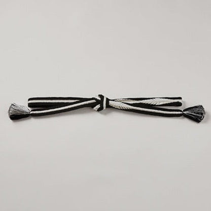 帯締め KAPUKI別注【大和組紐 極太】黒銀