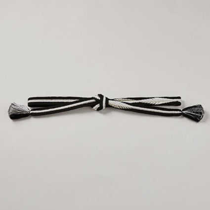Obijime KAPUKI Bespoke [Yamato Kumihimo Extra Thick] Black Silver