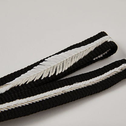 帯締め KAPUKI別注【大和組紐 極太】黒銀