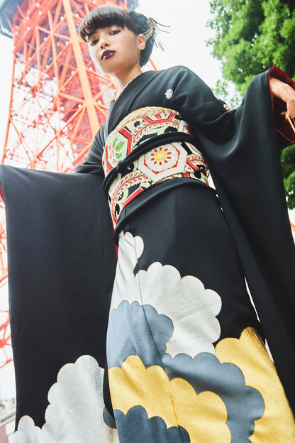 黒紋付雲取：2026年成人式振袖レンタル