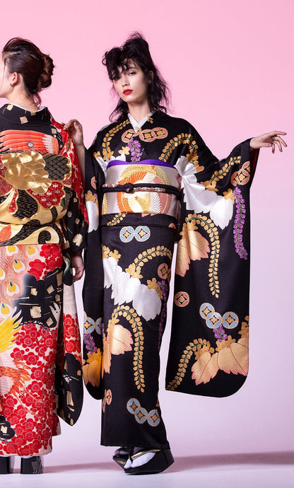 帯揚 衿秀【紗綾形】紫