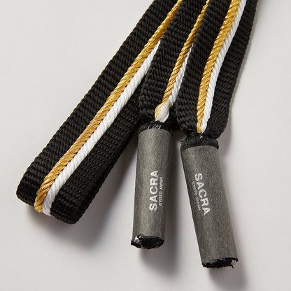 Obijime KAPUKI Bespoke [Yamato Kumihimo Extra Thick] Black Gold