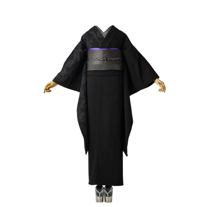 【セット購入】 蛇と髑髏 ブラック：デニム振袖 KAPUKIオリジナル