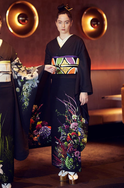 帯揚 衿秀【紗綾形】紫