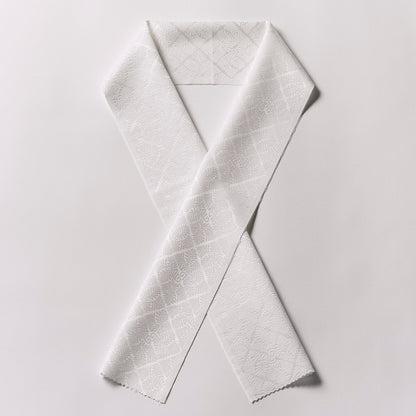 半衿 衿秀 「羊歯菱 ウォッシャブル」 白