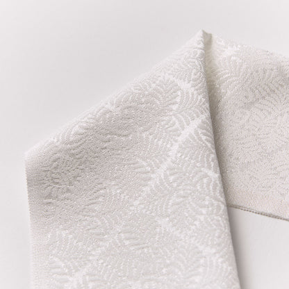 半衿 衿秀 「羊歯菱 ウォッシャブル」 白