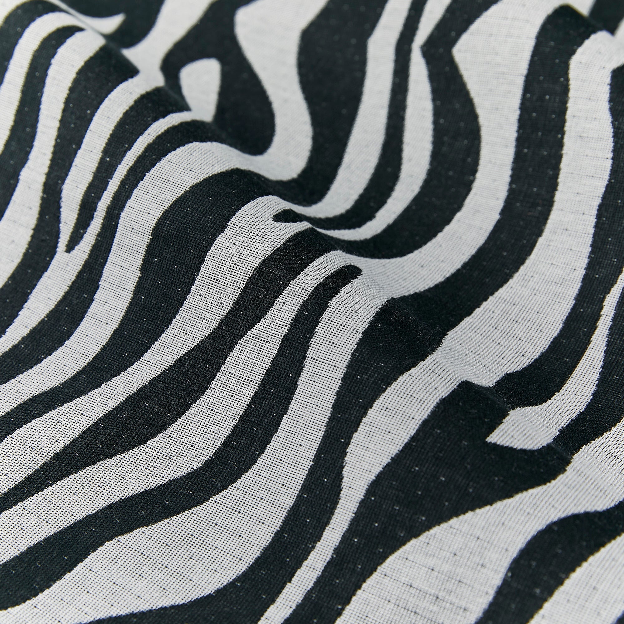 Cotton Furisode Monochrome [Zebra]