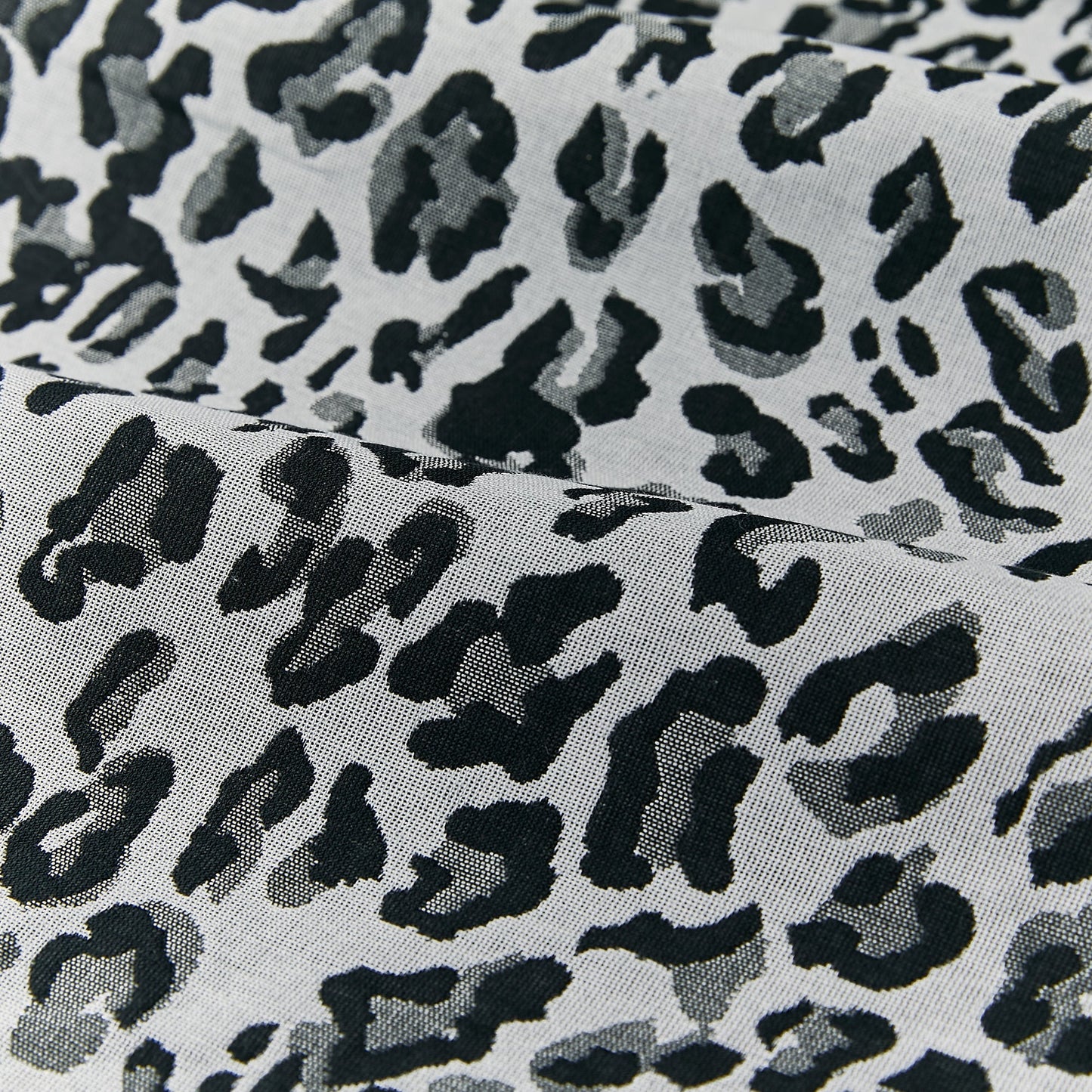 Cotton Furisode Monochrome [Leopard]