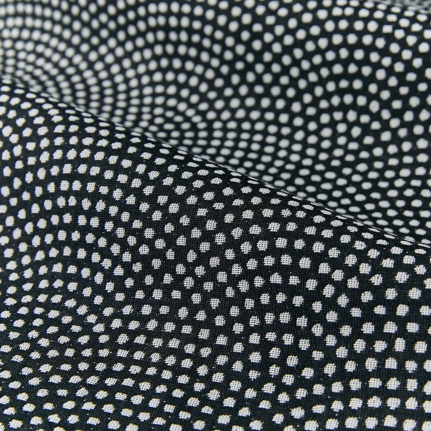 Cotton Furisode Monochrome [Shark-Dots]