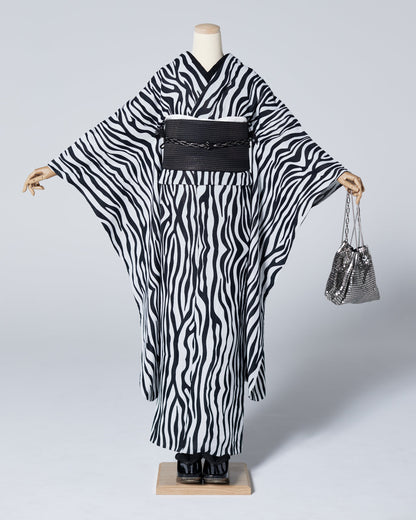 振袖購入｜木綿振袖 Monochrome 【Zebra】