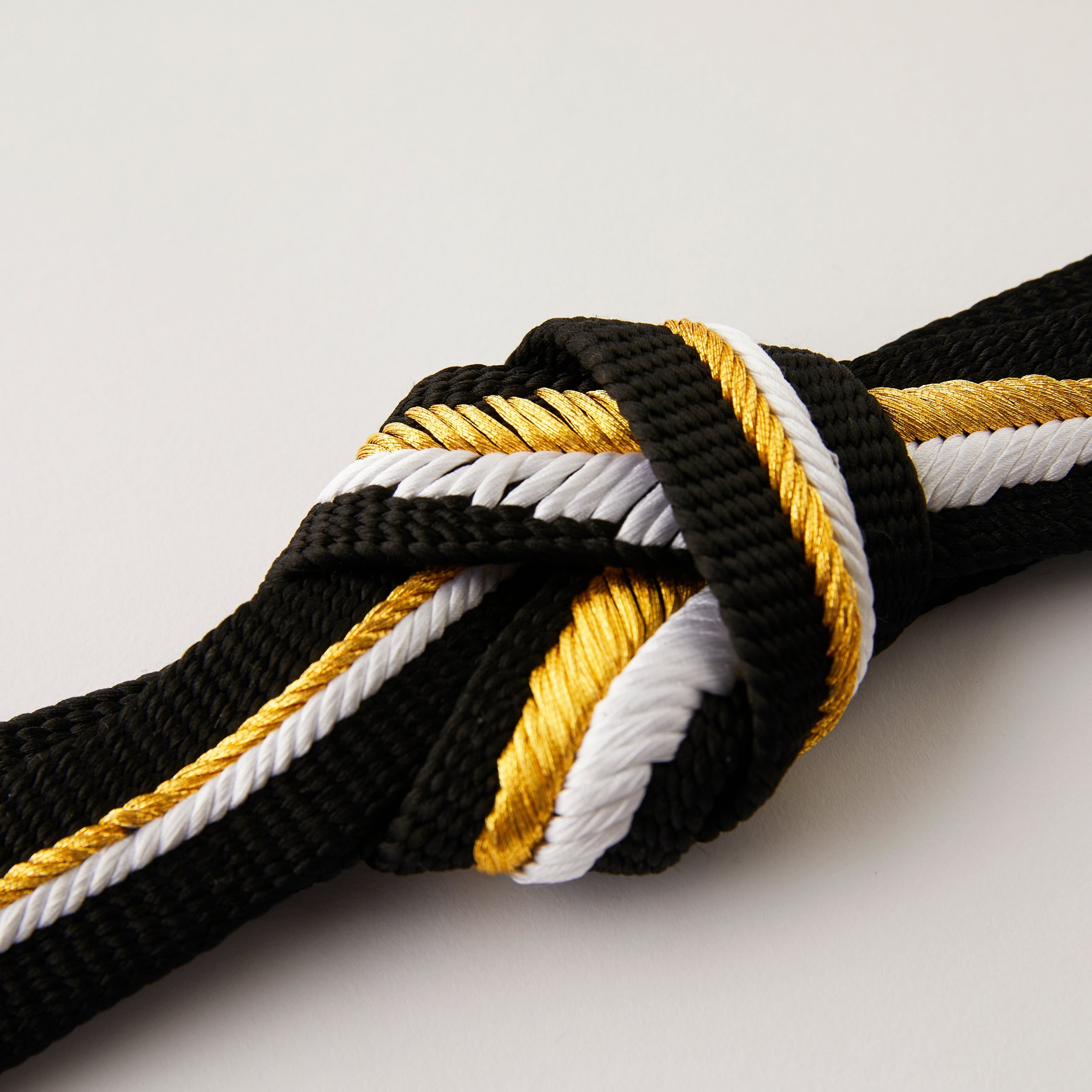 Obijime KAPUKI Bespoke [Yamato Kumihimo Extra Thick] Black Gold